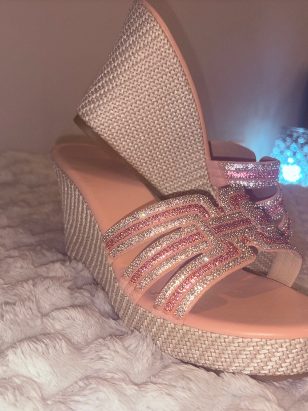 Pink wedges size 11